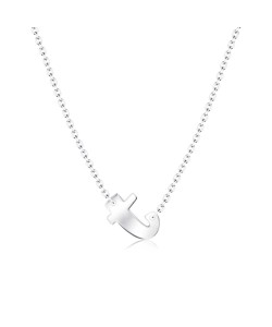 Alphabet Silver Necklace t SPE-5586